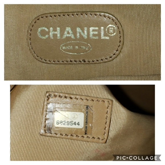 Chanel Double CC Tan Caviar Shopper Tote - Picture 7 of 8